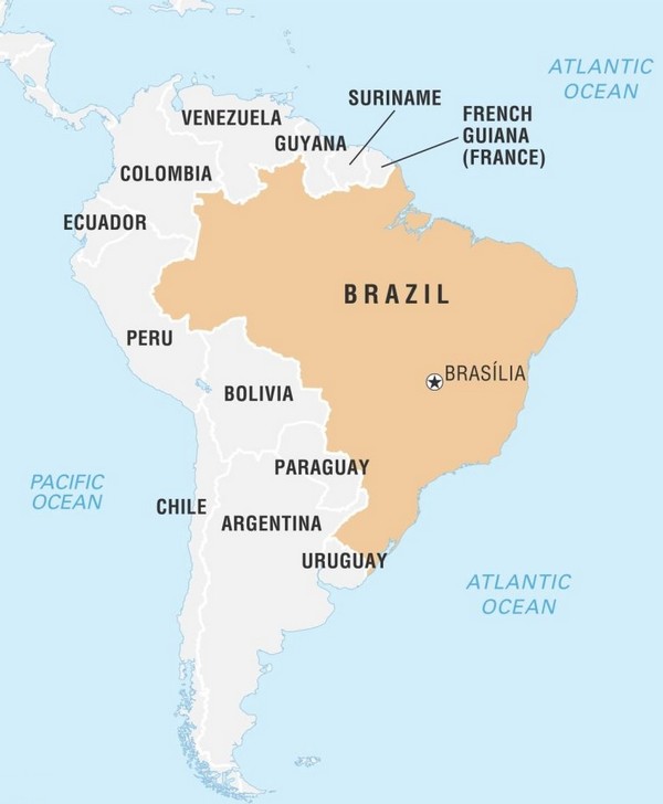 Carte du Brésil Carte du Brésil