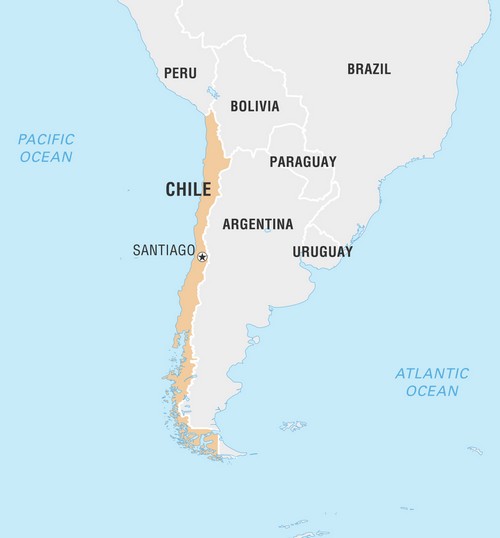 Carte du Chili Carte du Chili